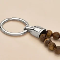 JOURDAN Porte Clefs Acier Gris acier grismarron Best