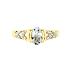 Histoire d'Or Solitaire Laetitienne Or Jaune Topaze Oxydes Outlet