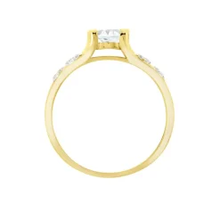 Histoire d'Or Solitaire Laetitienne Or Jaune Topaze Oxydes Outlet