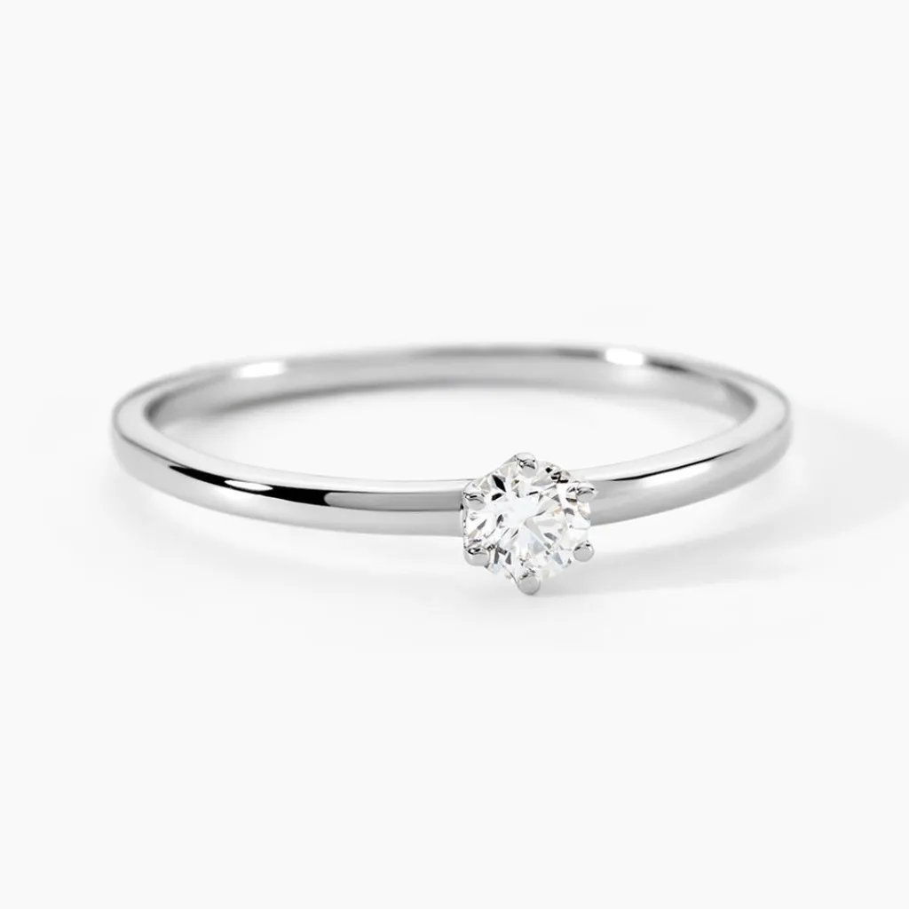 Histoire d'Or Solitaire Natalia Pl Platine Blanc Diamant Online