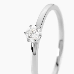Histoire d'Or Solitaire  Natalia Pl Platine Blanc Diamant Online