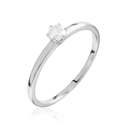 Histoire d'Or Solitaire Natalia Pl Platine Blanc Diamant Outlet