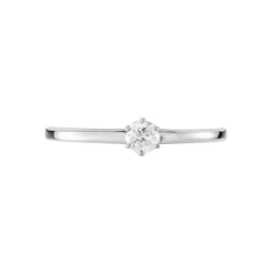 Histoire d'Or Solitaire  Natalia Pl Platine Blanc Diamant Outlet