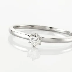 Histoire d'Or Solitaire Natalia Pl Platine Blanc Diamant Outlet