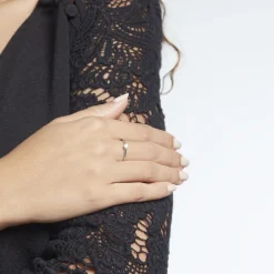 Histoire d'Or Solitaire Natalia Pl Platine Blanc Diamant Outlet