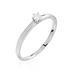 Histoire d'Or Solitaire Natalia Platine Blanc Diamant Best
