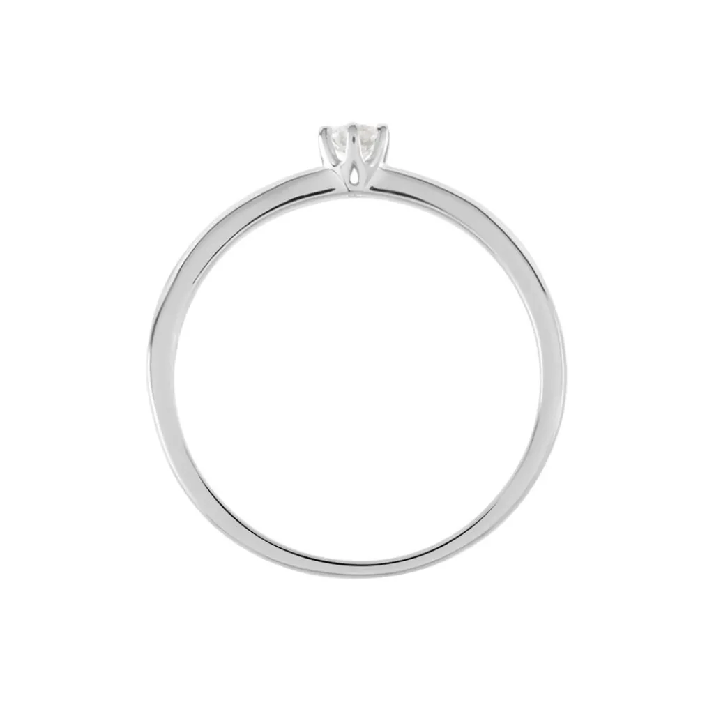 Histoire d'Or Solitaire Natalia Platine Blanc Diamant Best