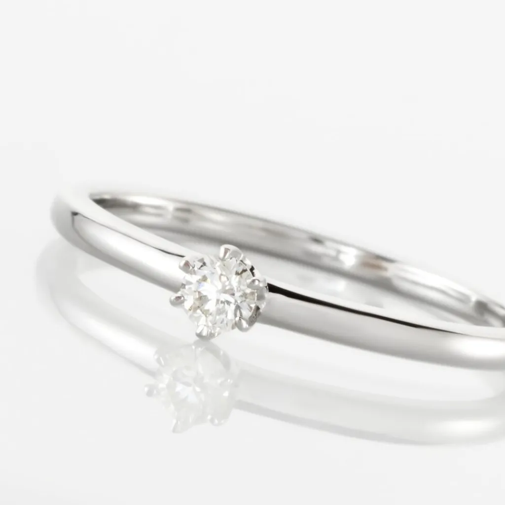 Histoire d'Or Solitaire Natalia Platine Blanc Diamant Best