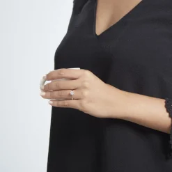 Histoire d'Or Solitaire Or Blanc Laurian Oxyde De Zirconium Blanc or blanc oxyde Sale