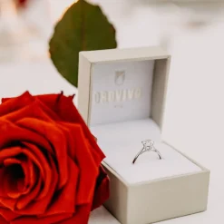 Histoire d'Or Solitaire Or Blanc Laurian Oxyde De Zirconium Blanc or blanc oxyde Sale