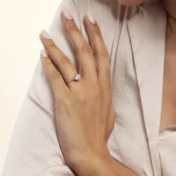 Histoire d'Or Solitaire Or Jaune Rachile Oxyde Sale