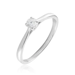 Histoire d'Or Solitaire Victoria Platine Blanc Diamant