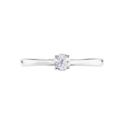 Histoire d'Or Solitaire  Victoria Platine Blanc Diamant