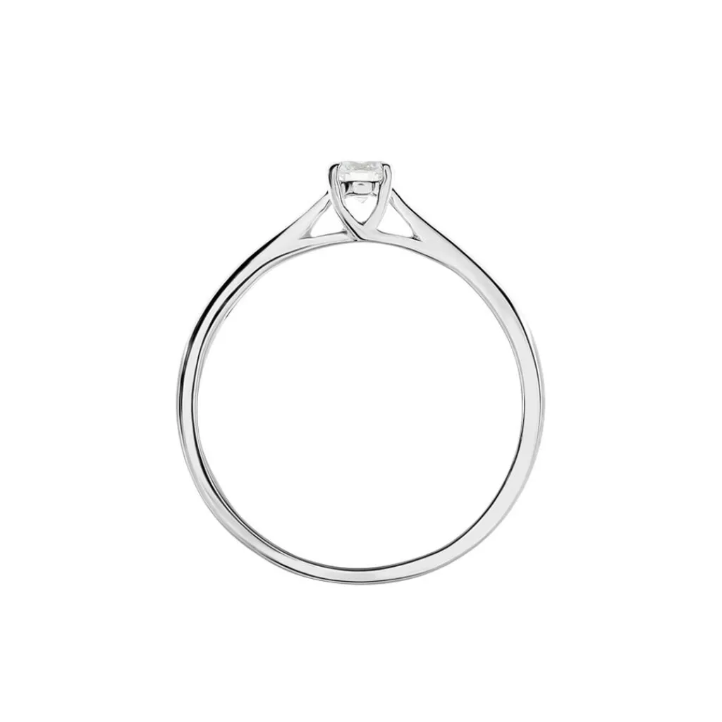 Histoire d'Or Solitaire Victoria Platine Blanc Diamant